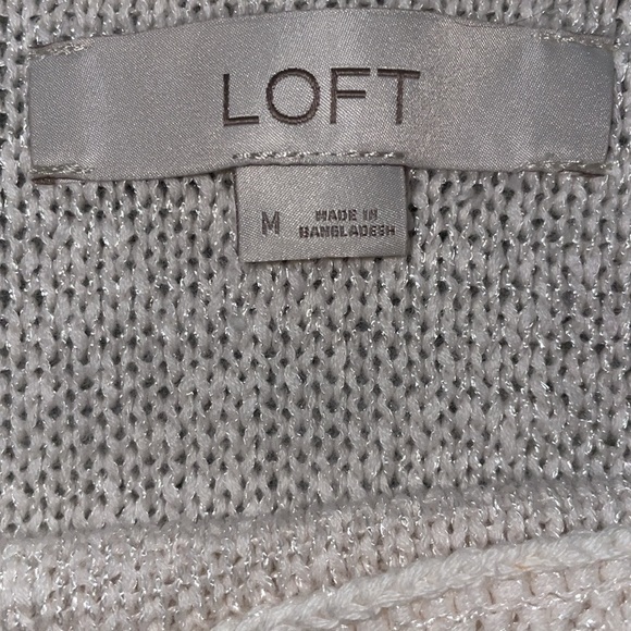 Loft Cream Colored Sweater Tank Top -Size Medium - Picture 4 of 6